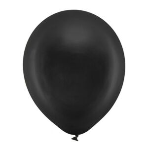 Balóniky dekoračné metalické 23 cm Rainbow čierne 100 ks
