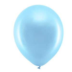 Balóniky dekoračné metalické 30 cm Rainbow svetlo modré 100 ks