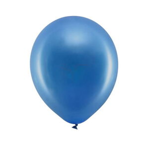 Balóniky dekoračné metalické tmavo modré 23 cm 100 ks