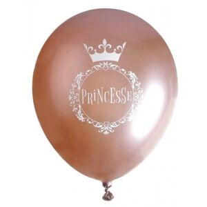 Balóniky latexové chrómové Princesse Rose Gold 30 cm 6 ks