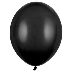 Balóniky latexové pastelové čierne 27 cm 50 ks