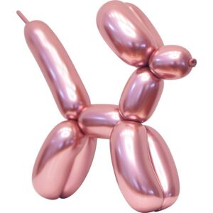 Balóniky modelovacie platinové ružové 5x152 cm 50 ks