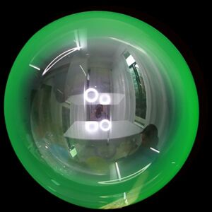 Balónová bublina Ombré zelená 45 cm