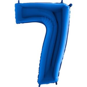 Balón fóliový číslo modré 7