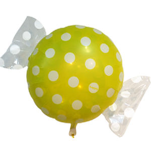 Balón fóliový Cukrík žltý