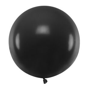 Balón latexový pastelový čierny 60 cm