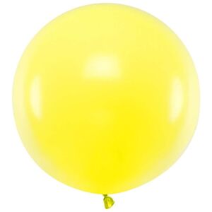 Balón latexový pastelový citrónovo žltý 60 cm