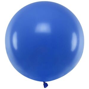 Balón latexový pastelový sýto modrý 60 cm