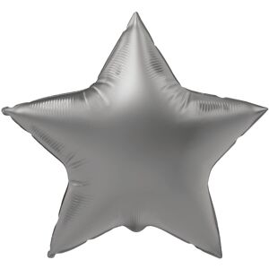Balónik fóliový Hviezda Mesačné striebro, saténový lesk 45 cm