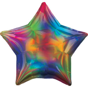 Balónik fóliový Hviezda Rainbow 48 cm