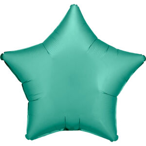 Balónik fóliový Hviezda saténová nefritová 48 cm