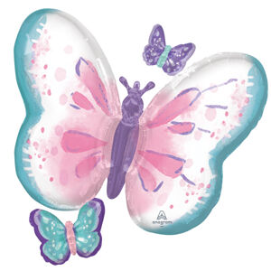 Balónik fóliový Motýľ 73 x 71 cm