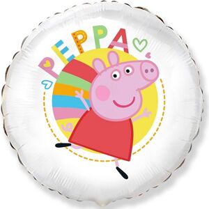 Balónek fóliový Peppa Pig bílý 48 cm