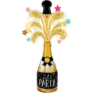 Balónik fóliový Šampanské Let's Party 165 cm