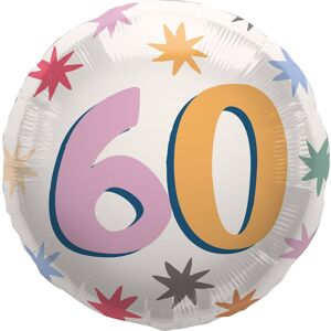 Balónik fóliový Starburst 60. narodeniny 45 cm
