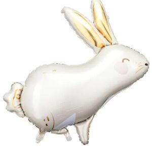 Balónik fóliový Zajac biely 67x88 cm