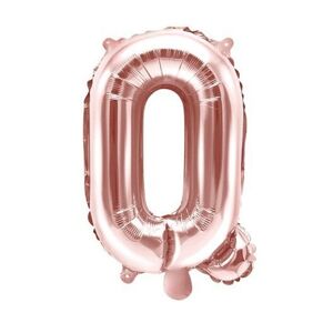 Balónik fóliový písmeno Q Rose Gold 35 cm