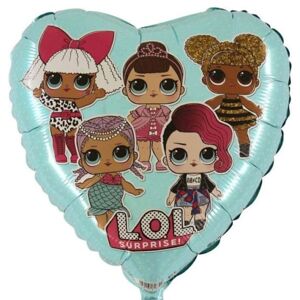 Balónik fóliový srdce LOL Surprise Tiffany 46 cm