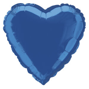 Balónik fóliový srdce Royal Blue