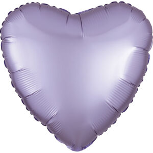 Balónik fóliový Srdce saténové lila 43 cm