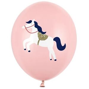 Balónek latexový Malý kůň, pastelově světle růžový 30cm 1ks