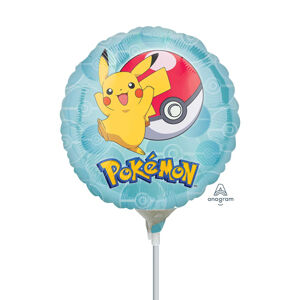 Balónik na tyčke plnený vzduchom Pokémon 23 cm