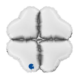 Balóniková základňa mini srdce saténová biela 30 cm