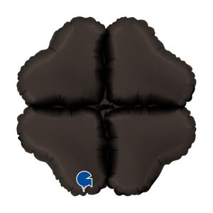 Balóniková základňa srdce saténová čierna 61 cm