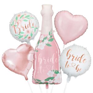 Balónový buket Bride to be ružový 5 ks