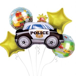 Balónikový buket Polícia 5 ks