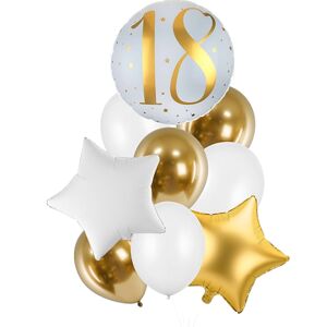 Balónový set - "18" zlatý