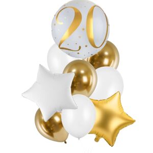 Balónový set - "20" zlatý