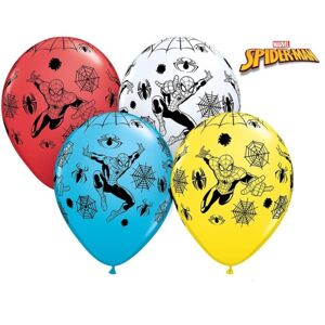 Balóniky latexové Spiderman mix farieb 28 cm 25 ks