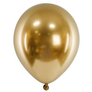 Balóniky latexové chrómové zlaté 30 cm 20 ks