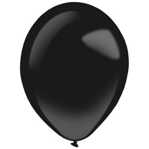 Balóniky latexové dekoratérske Fashion čierne 27,5 cm (50 ks)