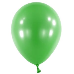 Balóniky latexové dekoratérske metalické zelené 35 cm, 50 ks