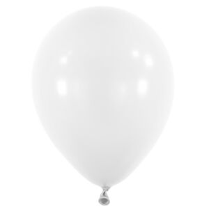 Balóniky latexové dekoratérske pastelové biele 35 cm, 50 ks