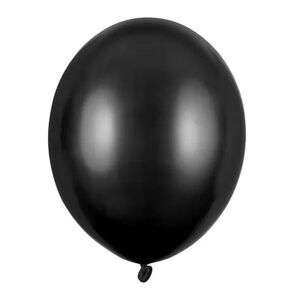 Balóniky latexové metalické 23 cm čierne 1ks