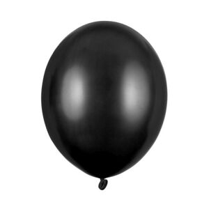 Balóniky latexové metalické čierne 12 cm, 100 ks