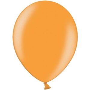 Balóniky latexové metalické oranžové 30 cm 50 ks