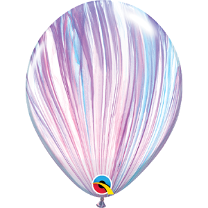 Balóniky latexové mramor fialovo-modrý 28 cm 25 ks