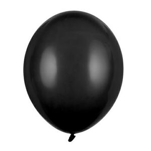 Balóniky latexové pastelové čierne 23 cm 100 ks