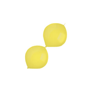 Balóniky latexové spojovacie dekoratérske metalické žlté 15 cm 100 ks