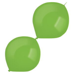 Balóniky latexové spojovacie dekoratérske pastelové zelené 30 cm, 50 ks