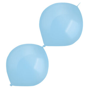 Balóniky latexové spojovacie dekoratérske perleťové pastelovo modré 30 cm, 50 ks