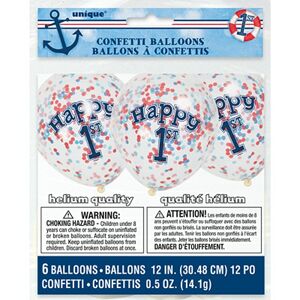 Balóniky prvý rok s konfetami