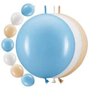 Balónky spojovací mix modrá/nude 33 cm 20 ks