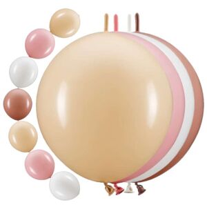 Balónky spojovací mix růžová/nude 33 cm 20 ks