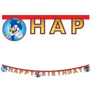 Banner Happy Birthday Sonic 2 m
