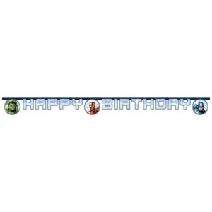 Banner papierový Happy Birthday Avengers 2 m